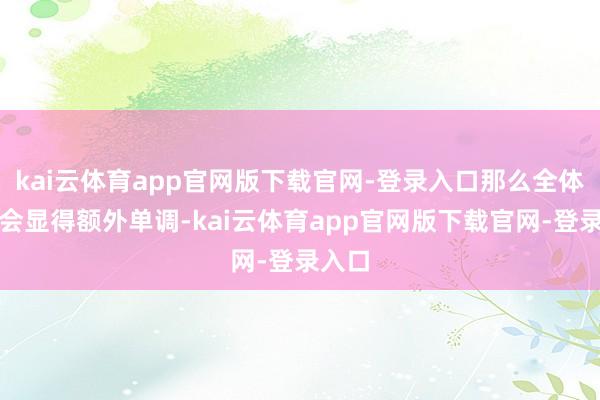 kai云体育app官网版下载官网-登录入口那么全体格调会显得额外单调-kai云体育app官网版下载官网-登录入口