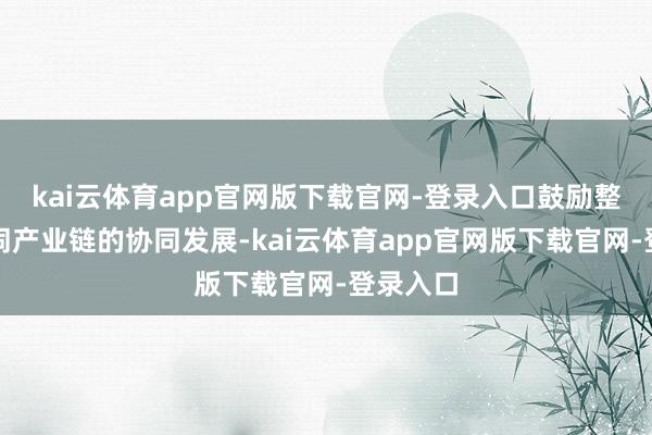 kai云体育app官网版下载官网-登录入口鼓励整个这个词产业链的协同发展-kai云体育app官网版下载官网-登录入口